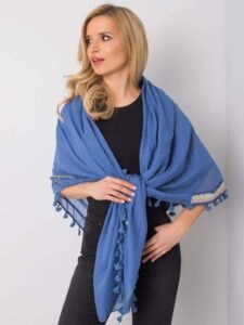 Dark blue scarf with