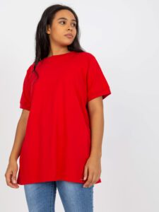 Red tunic plus sizes for everyday
