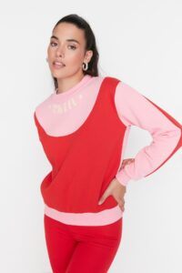 Trendyol Sweatshirt - Red -