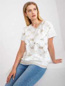 White blouse of larger size with