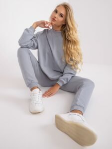 Basic grey oversize sweatshirt with