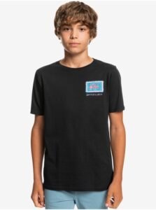 Black Boys' T-Shirt with Quiksilver Radical