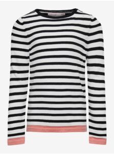 Black-and-White Girl Striped Sweater ONLY