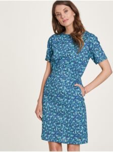 Blue Women's Patterned Dress Tranquillo