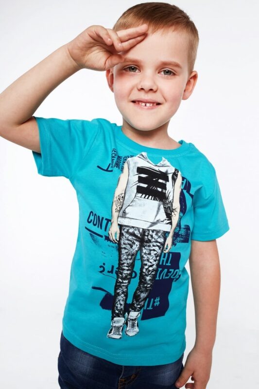 Boys' T-shirt with mint