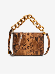 Brown Women Patterned Small Crossbody Handbag