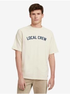Cream Men's T-Shirt Tom Tailor