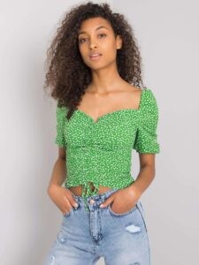 Green blouse with patterns Aurinda