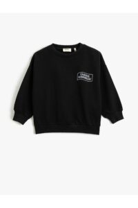 Koton Basic Sweatshirt Printed Detailed Long