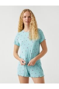 Koton Pajama Set - Turquoise