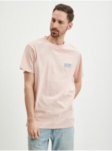 Light pink Mens T-Shirt Guess Back