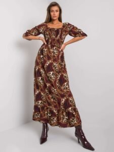 Maroon long dress with