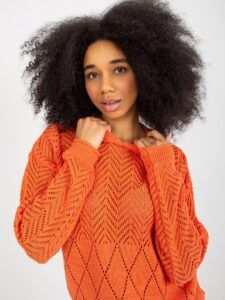 Orange women's summer sweater