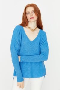 Trendyol Blue Oversize Knitwear