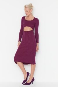 Trendyol Purple Cut Out Detailed