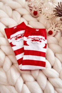 Women's Funny Christmas Socks In stripes with