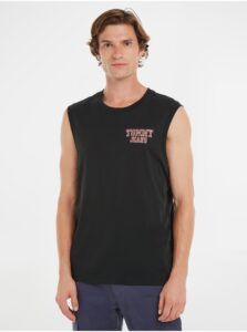Black Mens Tank Top Tommy Jeans