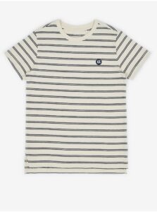 Blue-Cream Boys Striped T-Shirt name it