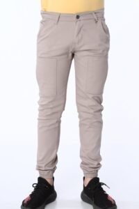 Boys' beige trousers with