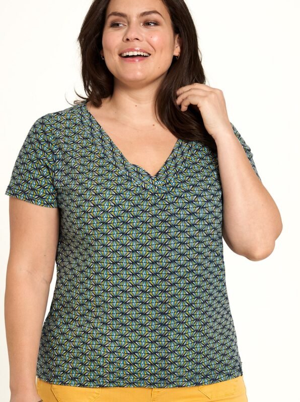 Green patterned T-shirt Tranquillo
