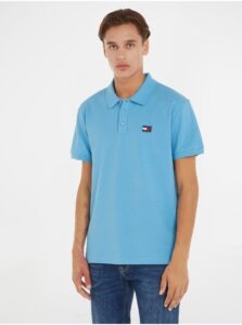Light blue Mens Polo T-Shirt Tommy Jeans