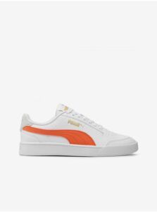 Orange-White Kids Sneakers Puma Shuffle