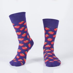 Purple women's socks with