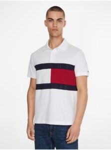 Red-white Men's Polo T-Shirt Tommy