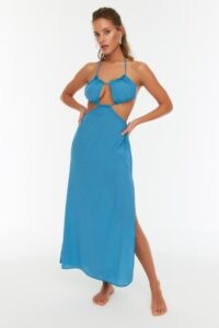 Trendyol Turquoise Cut-Out Detailed
