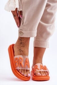 Women's slippers on the Orange