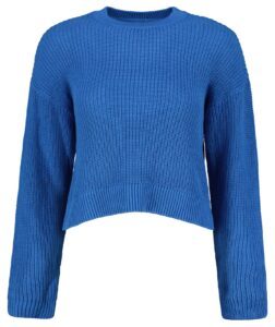 Blue Ribbed Sweater Noisy May