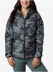 Columbia Brown-Green Women Patterned Quilted Lightweight Winter