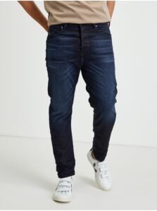 Dark Blue Men's Straight Fit Jeans