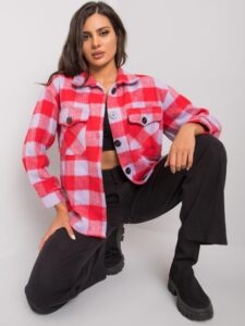 Lady's plaid shirt in red