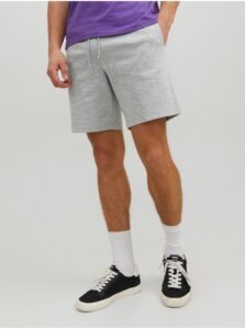 Light Grey Mens Sweatpants Basic Shorts Jack