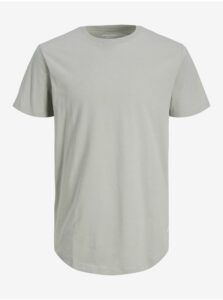 Light gray mens basic T-shirt Jack &