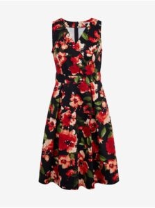 Orsay Red-Black Women Floral Dress