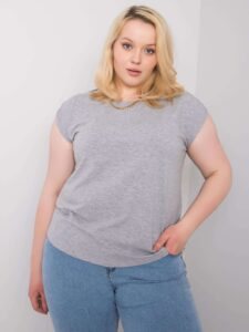 Larger cotton blouse in
