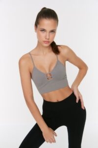 Trendyol Anthracite Seamless Cut Out