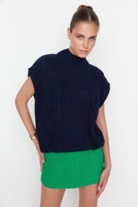 Trendyol Sweater Vest - Navy blue