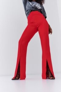 Women's elegant red trousers