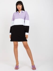 Basic purple and black dress with
