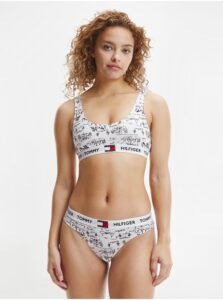 Black & White Patterned Thongs Tommy