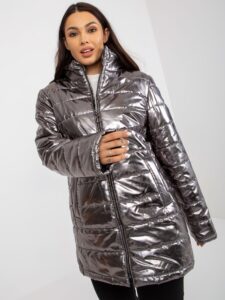 Lady's silver quilted jacket