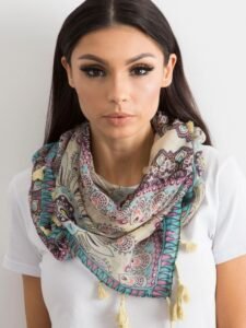 Light yellow scarf with