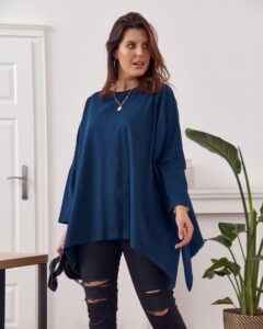Navy blue tunic with