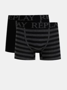 Set of two black boxers