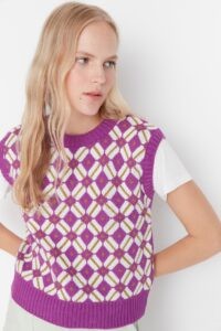 Trendyol Sweater Vest - Purple