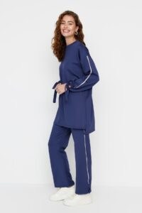 Trendyol Sweatsuit Set - Navy blue