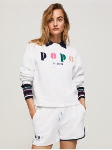 White Women's Sweatshirt Pepe Jeans